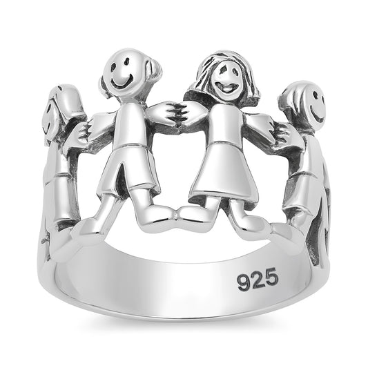 Silver Ring - Boy & Girl