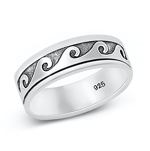 Silver Ring - Waves