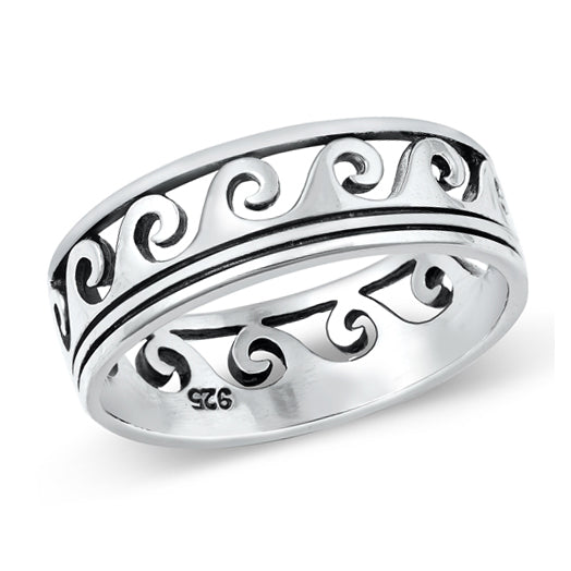 Silver Ring - Wave