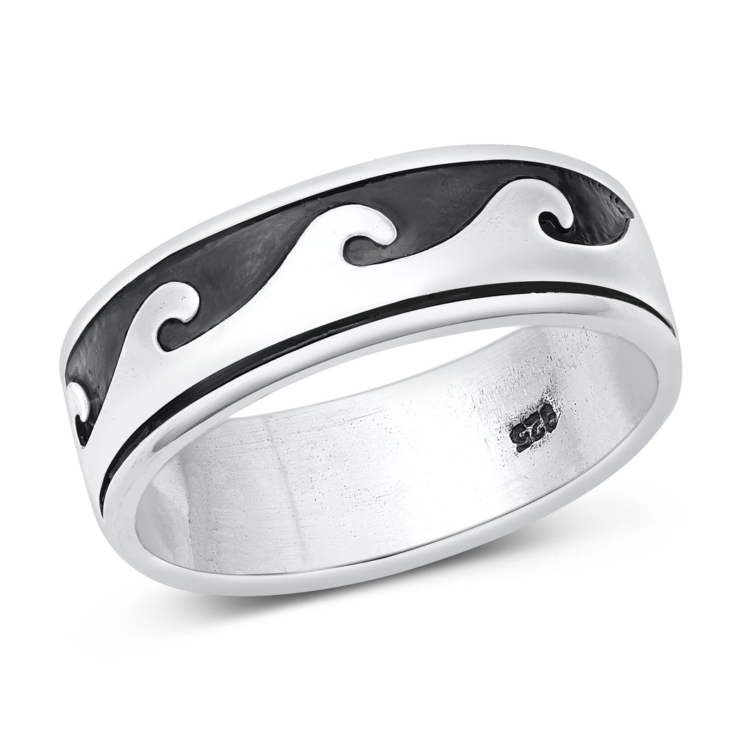 Silver Wave Ring