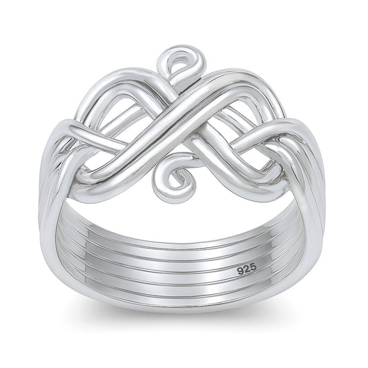 Silver Puzzle Ring