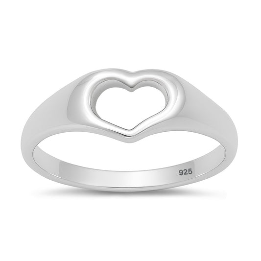 Silver Ring - Open Heart