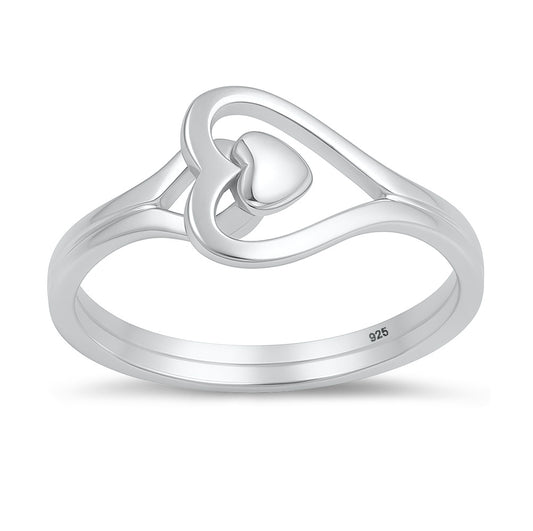 Silver Ring - Heart
