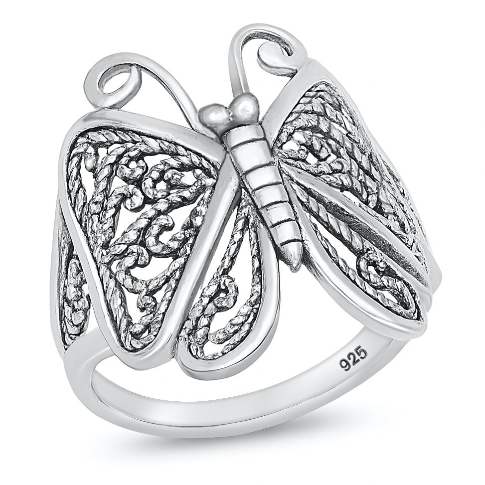 Silver Ring - Butterfly
