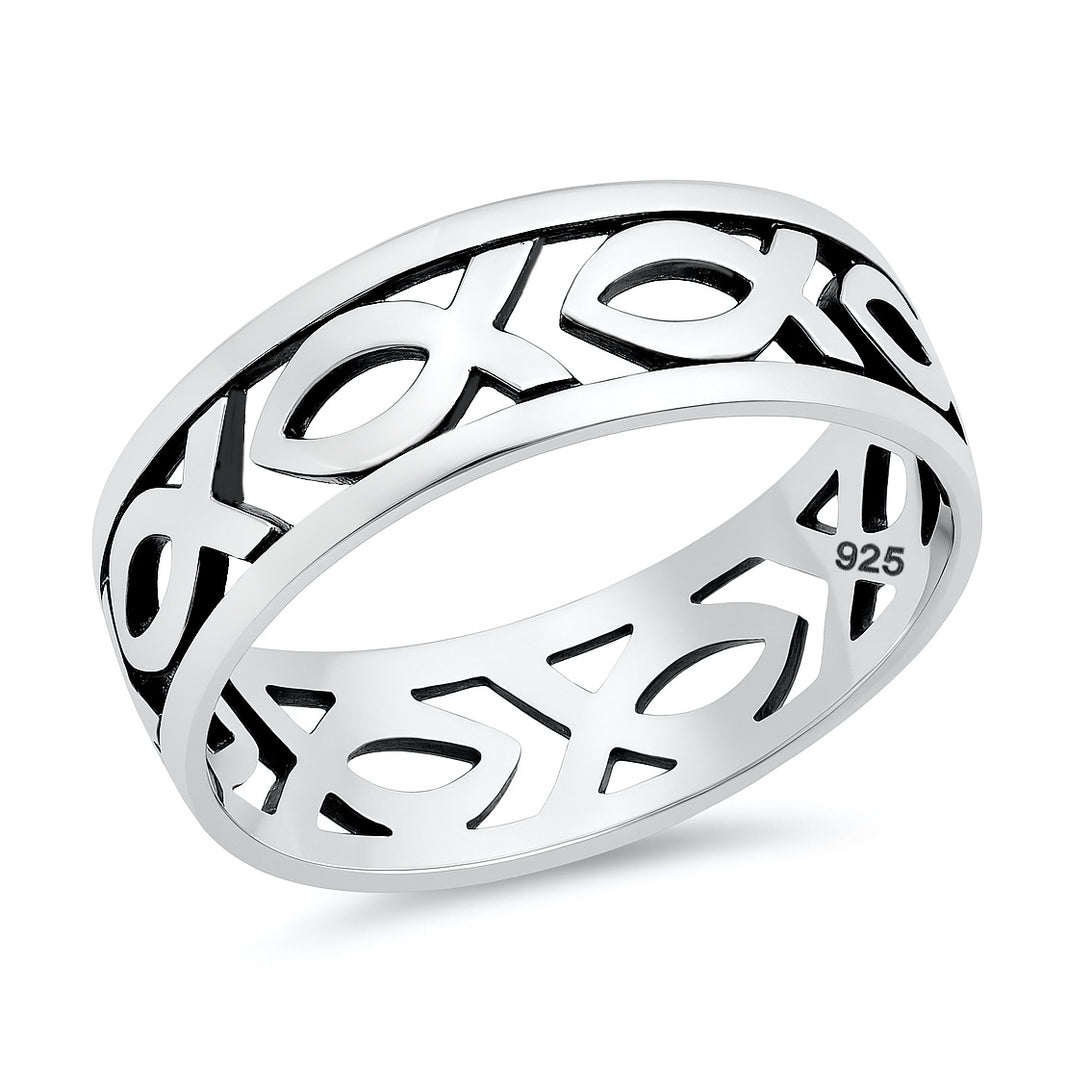 Silver Ring - Christian Fish