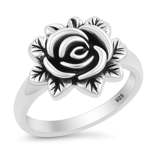 Silver Ring - Rose