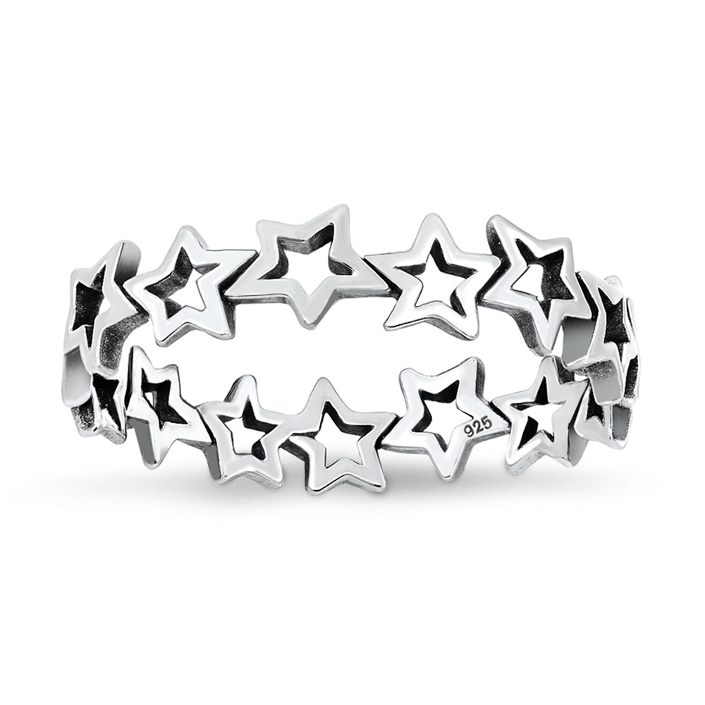 Silver Ring - Stars