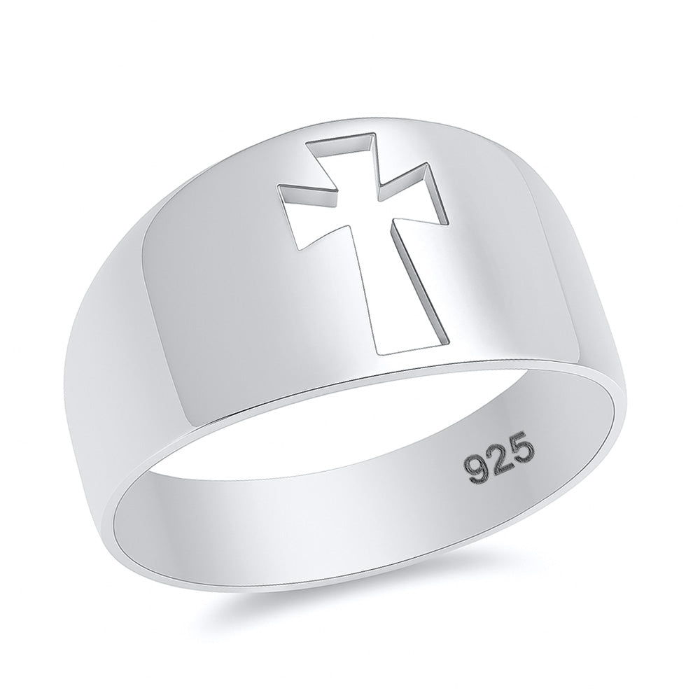 Silver Ring - Cross