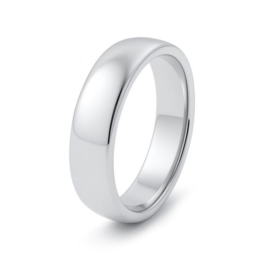 Silver Wedding Band - 5 mm