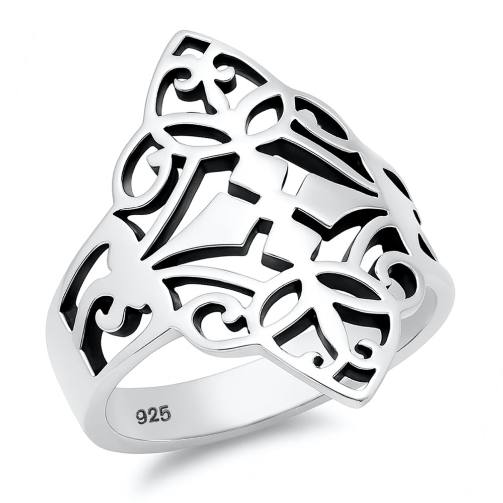 Silver Ring - Cross