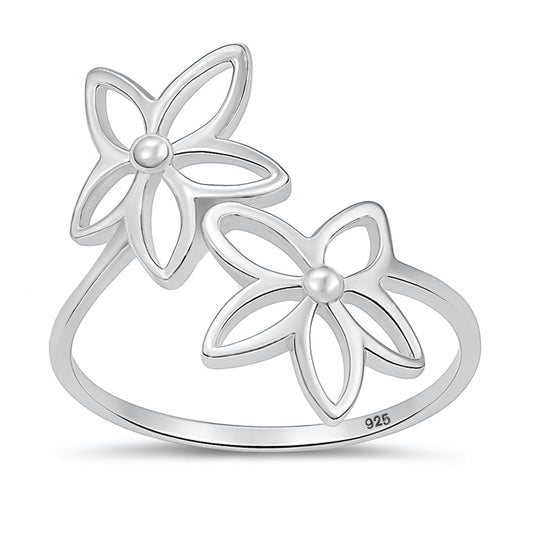 Silver Ring - Plumeria