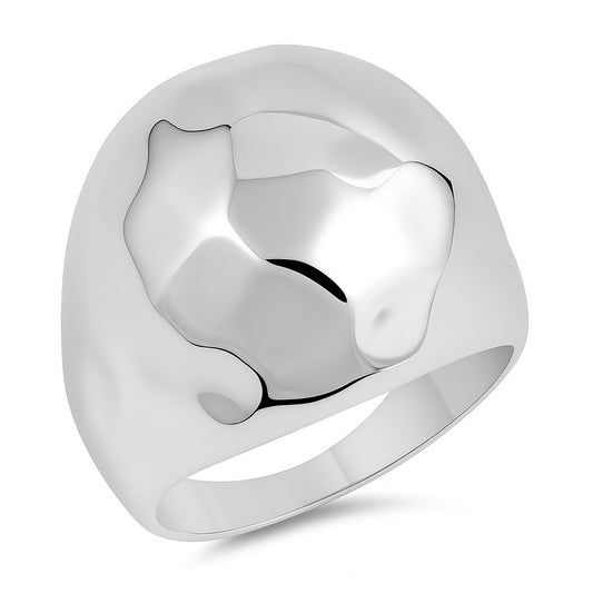 Silver Ring - Hammered Design