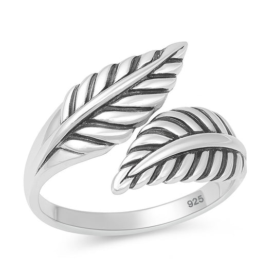 Silver Ring - Leaves