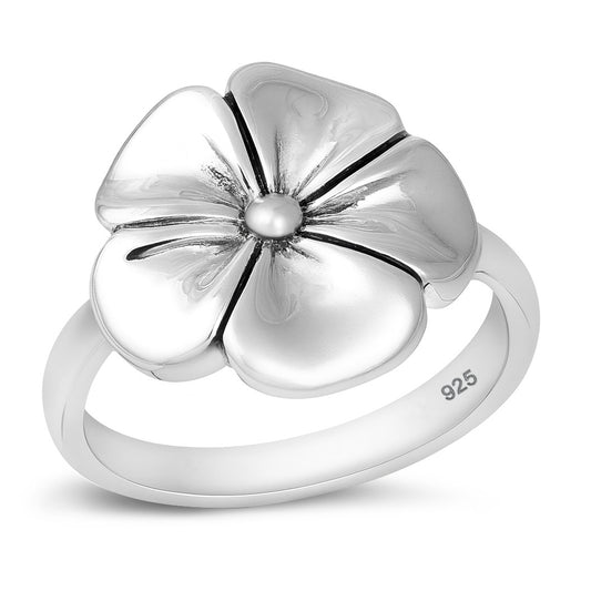 Silver Ring - Plumeria