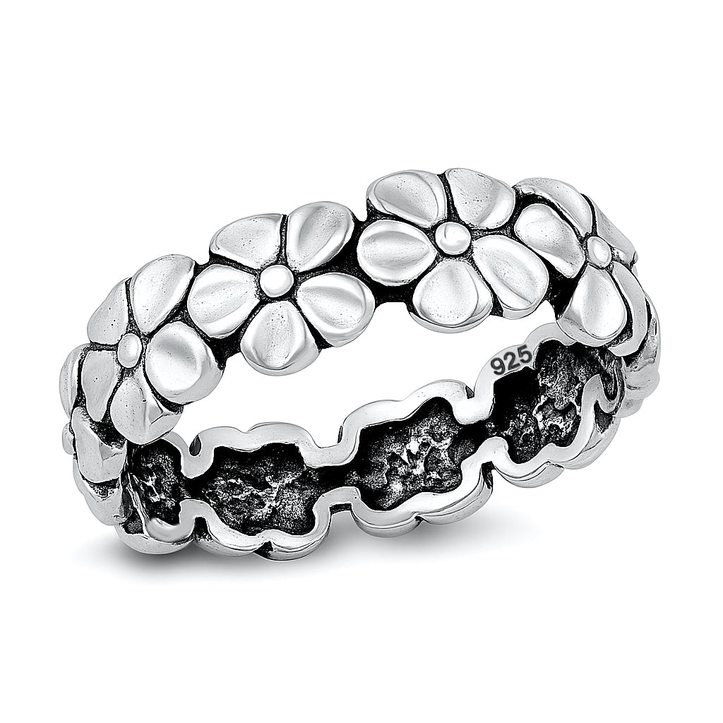 Silver Ring - Plumeria