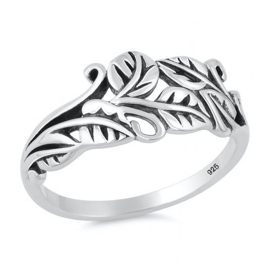 Silver Ring - Leaves