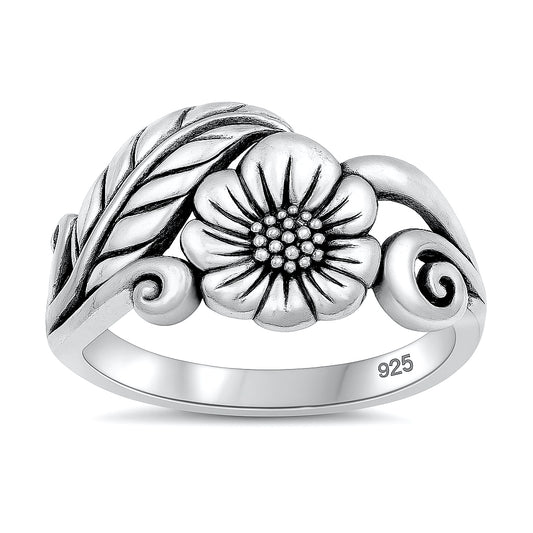 Silver Ring - Sunflower