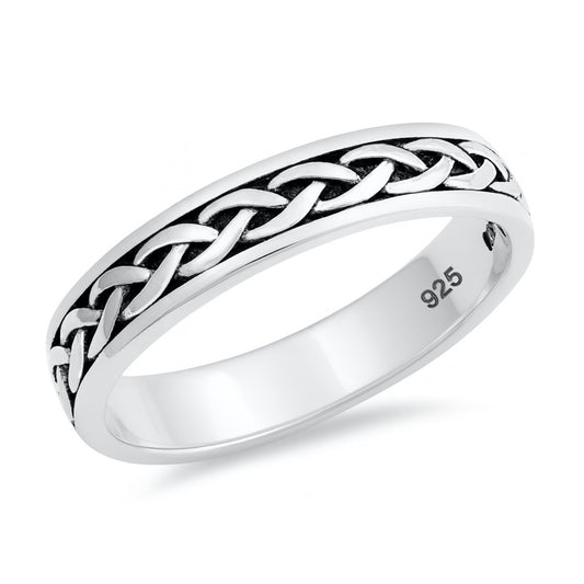 Silver Ring - Braided Band
