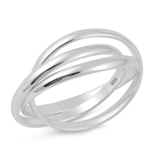 Silver Ring - Triple Band - 2 mm