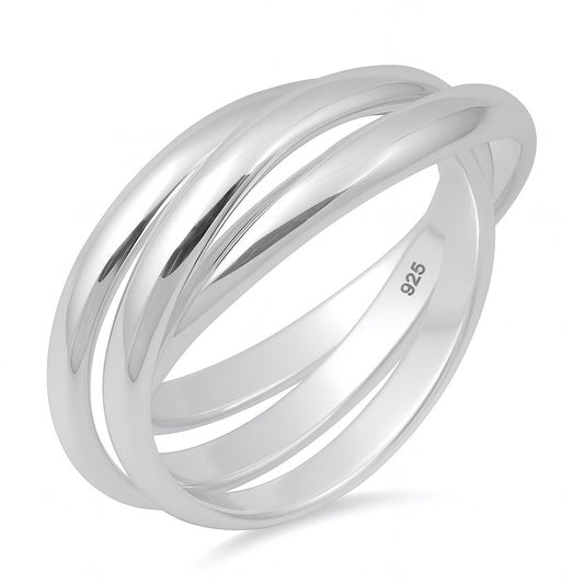Silver Ring - Triple Band - 3 mm
