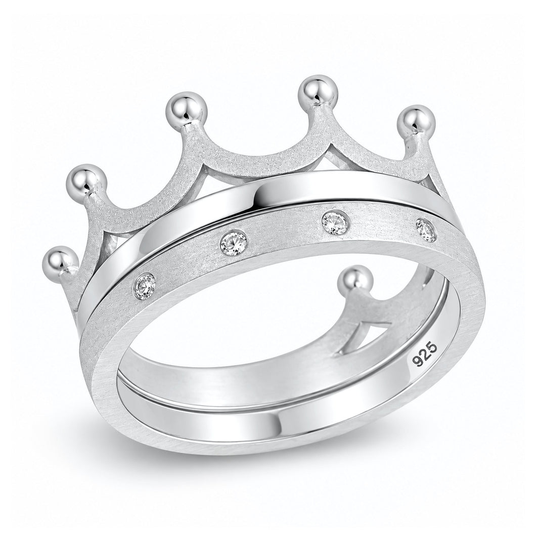 SilverCrown Ring Set