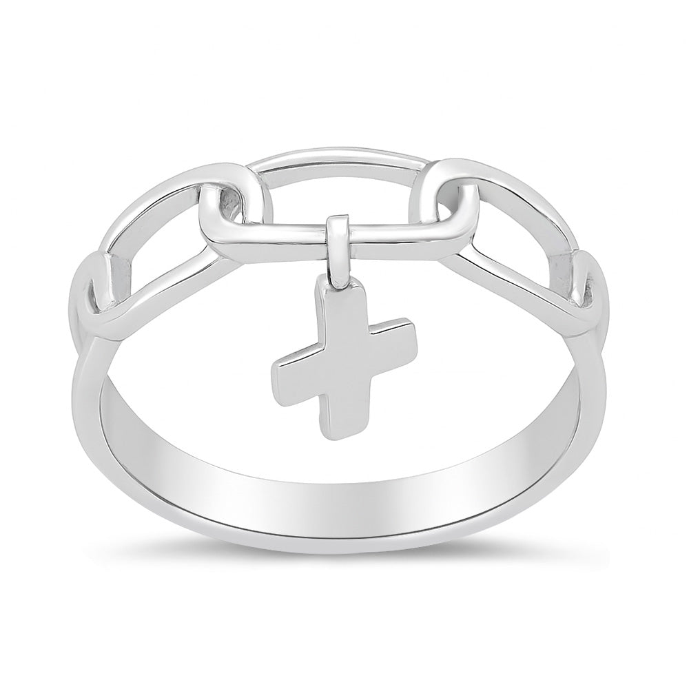 Silver Ring - Cross