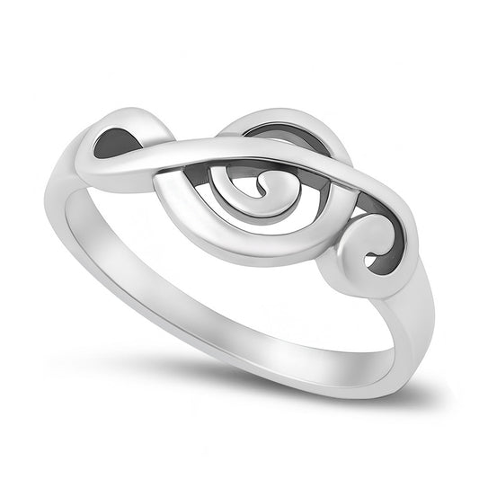 Silver Ring - Music Note