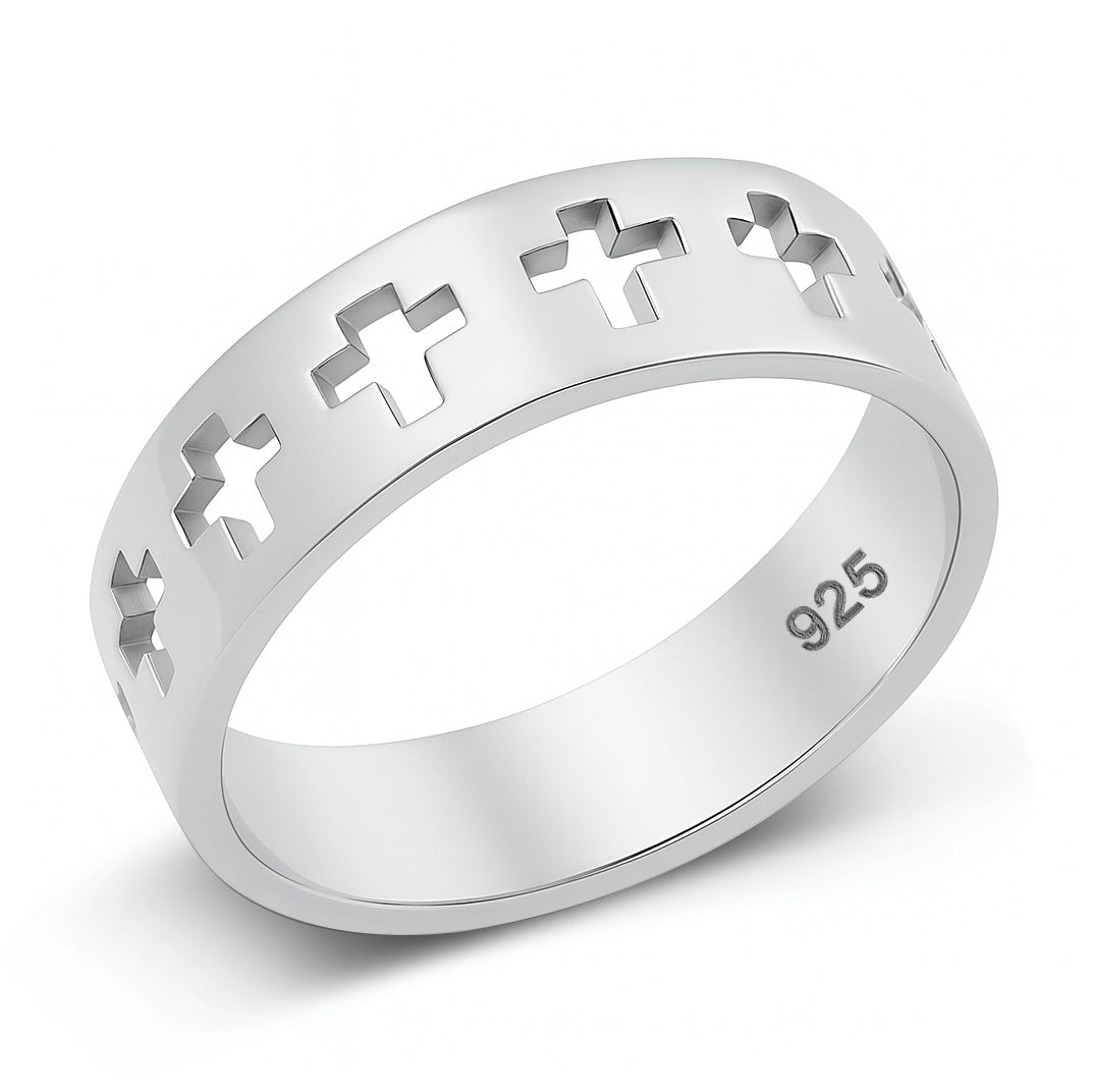 Silver Ring - Cross