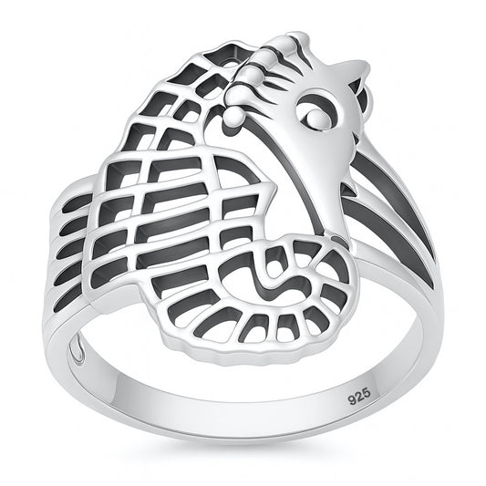 Silver Ring - Seahorse