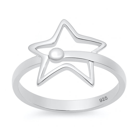 Silver Ring - Shooting Star