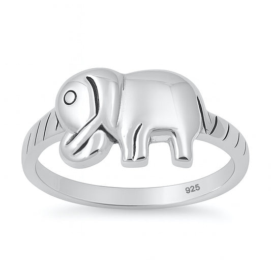 Silver Ring - Elephant