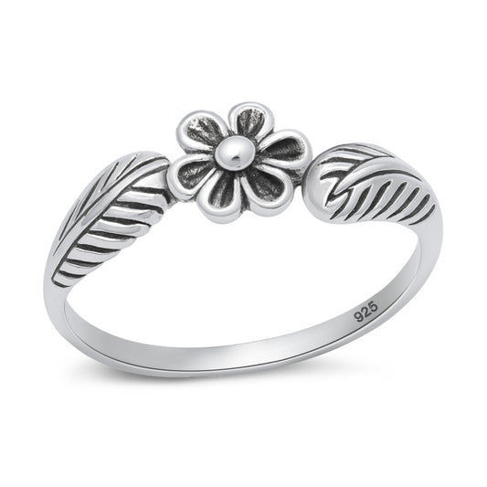 Silver Ring - Plumeria