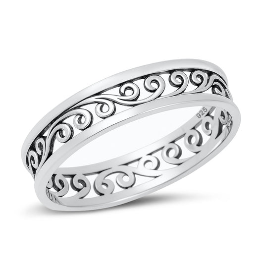 Silver Ring - Filigree Band