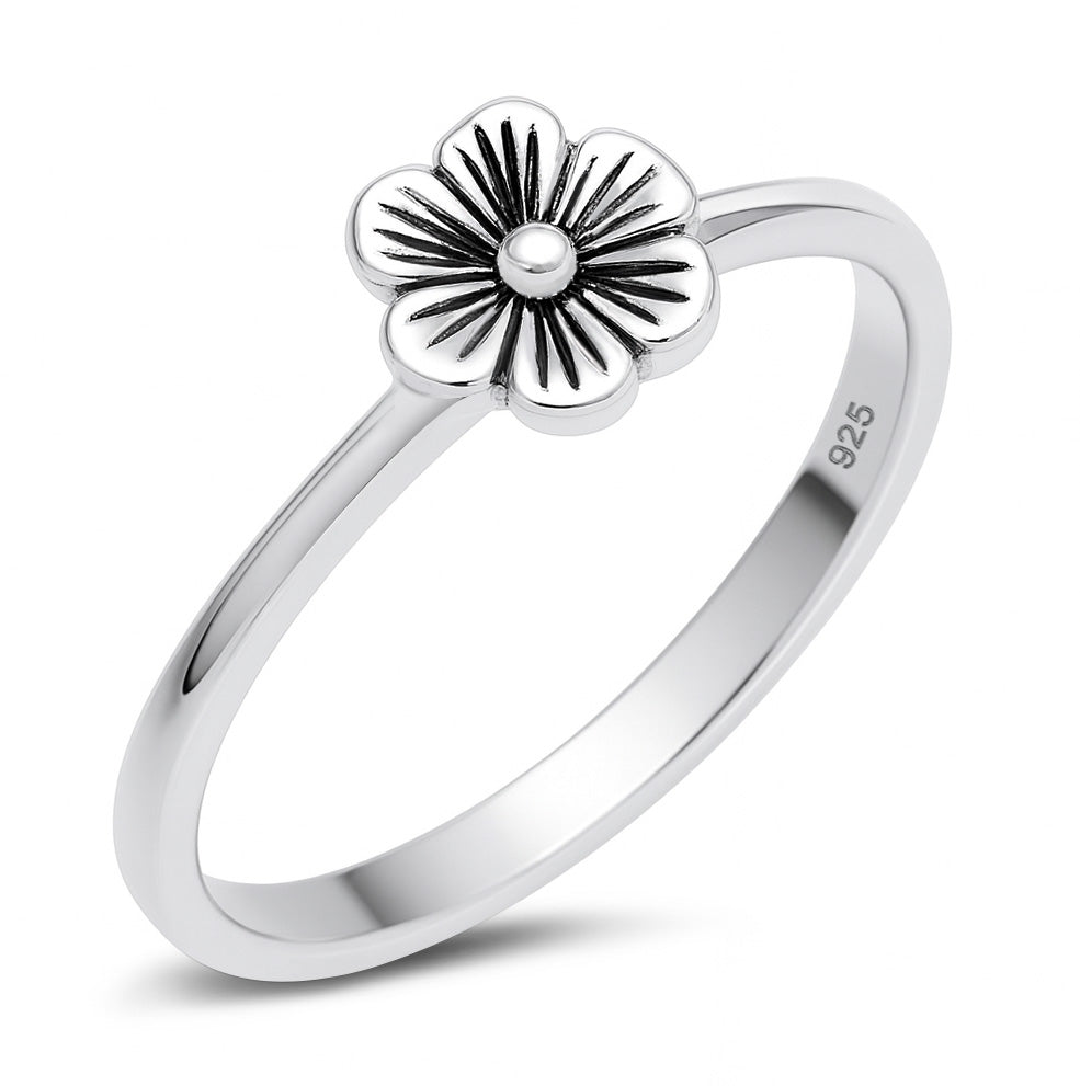 Silver Ring - Plumeria