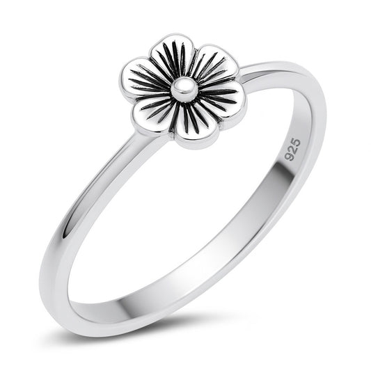 Silver Ring - Plumeria