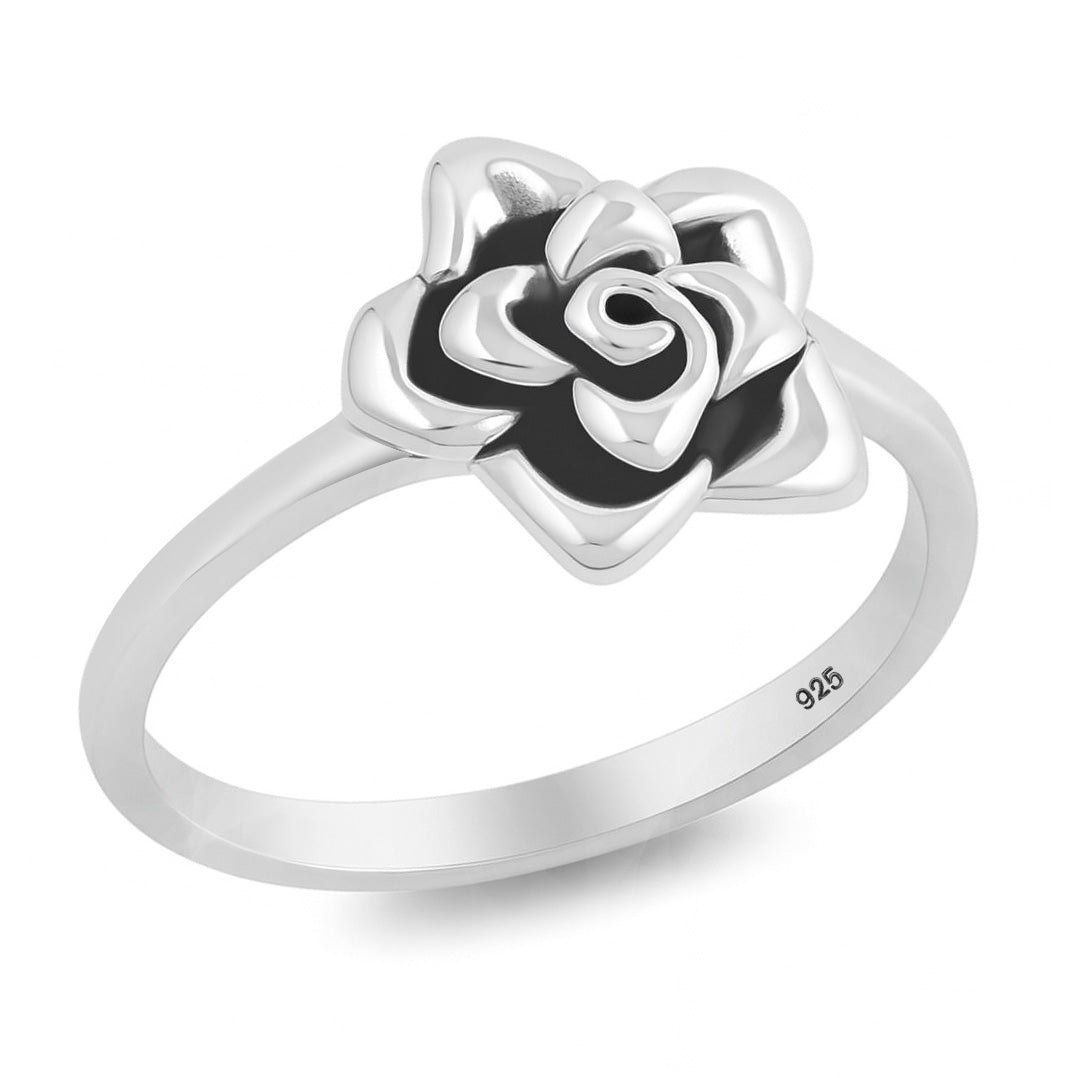 Silver Ring - Rose