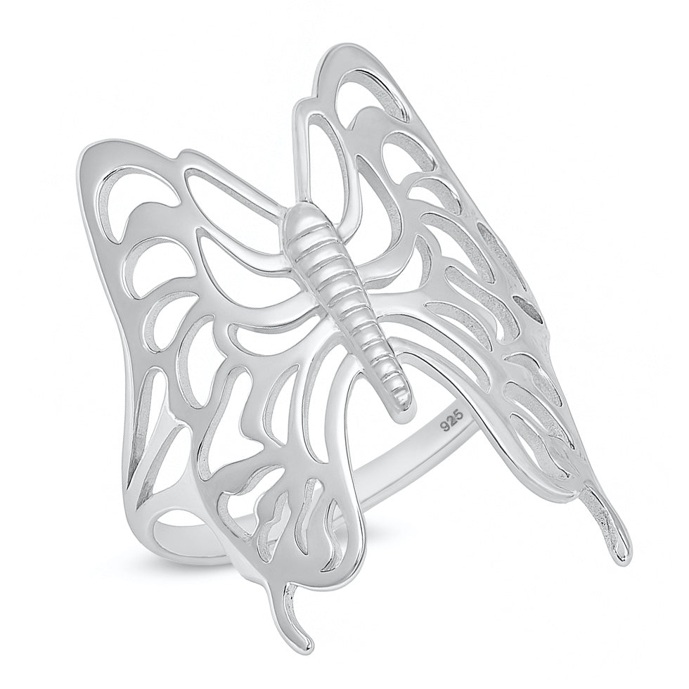 Silver Ring - Butterfly