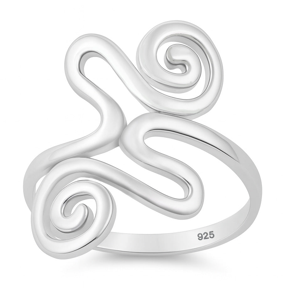 Silver Free Form Ring