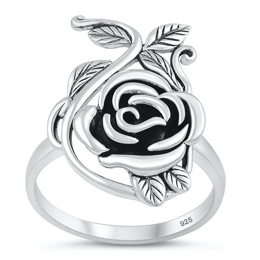 Silver Ring - Rose