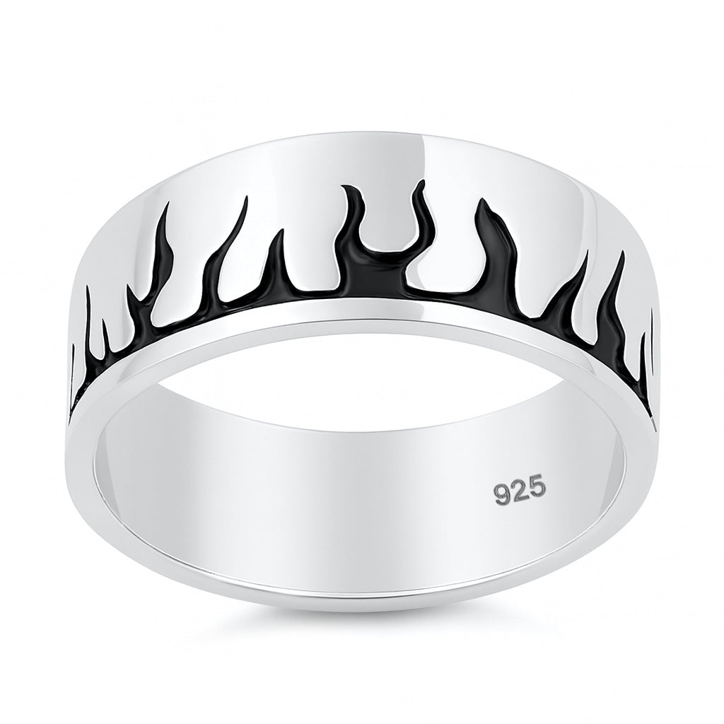 Silver Ring - Flame