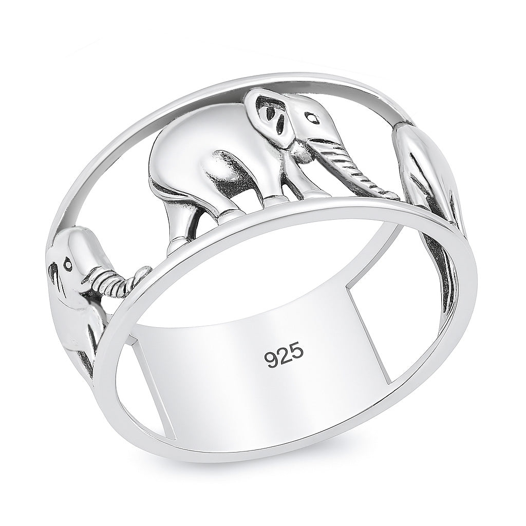 Silver Ring - Elephant