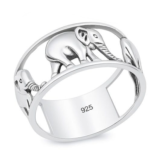 Silver Ring - Elephant