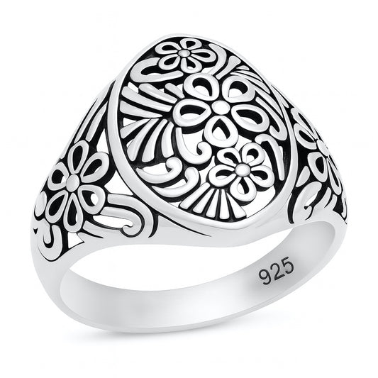 Silver Ring - Flower