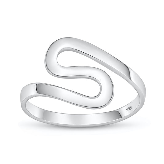 Silver S-Wave Ring