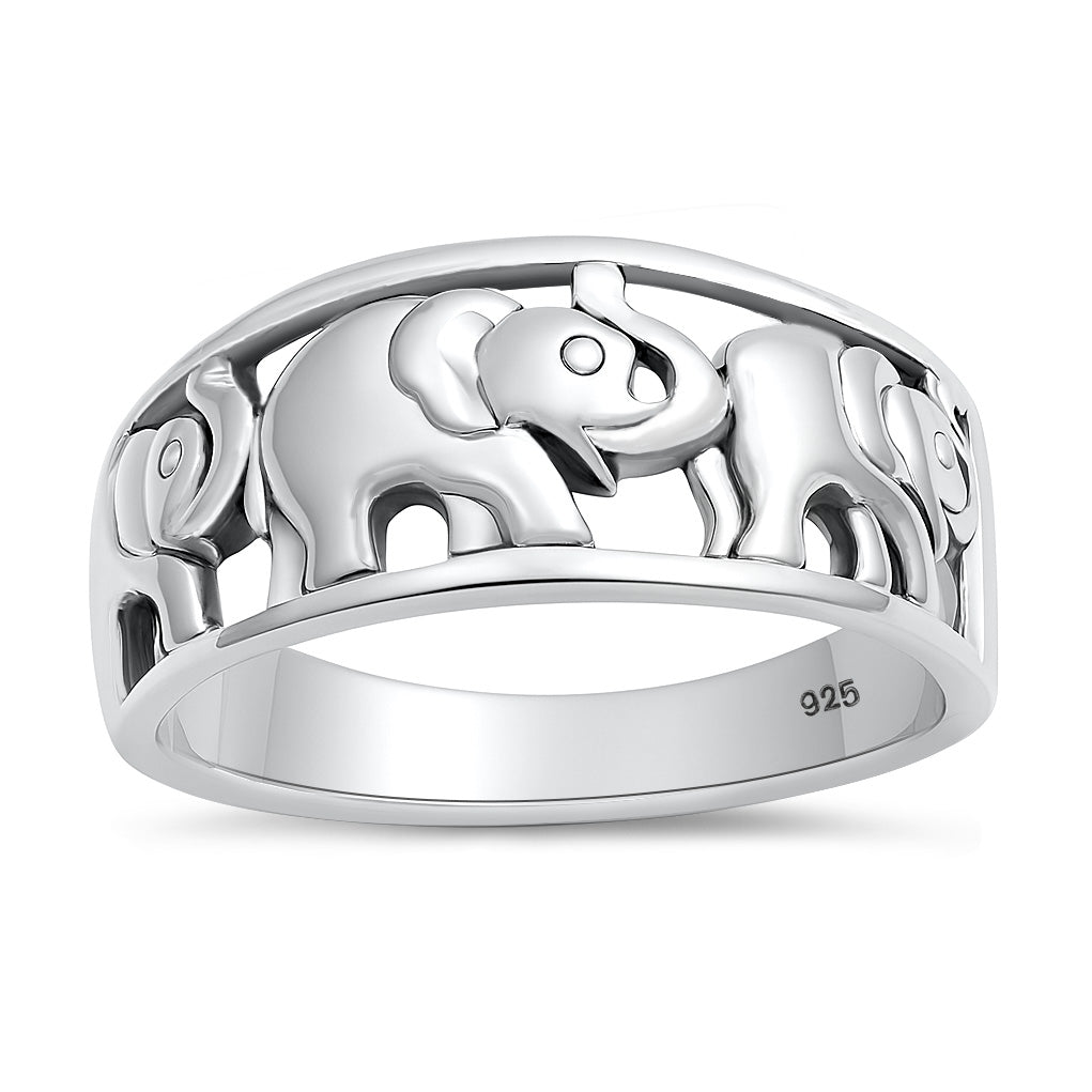 Silver Ring - Elephant