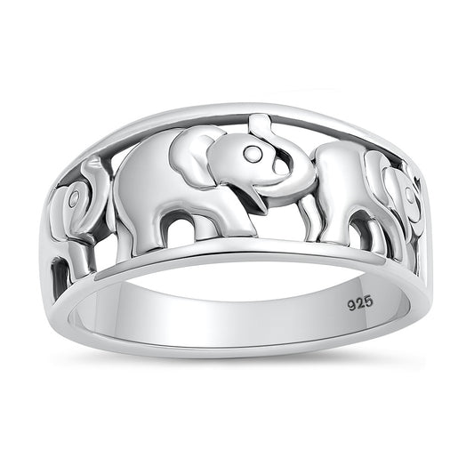 Silver Ring - Elephant