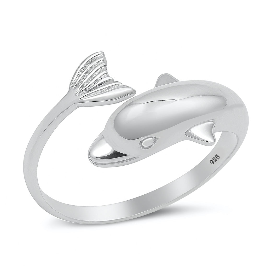 Silver Ring - Dolphin