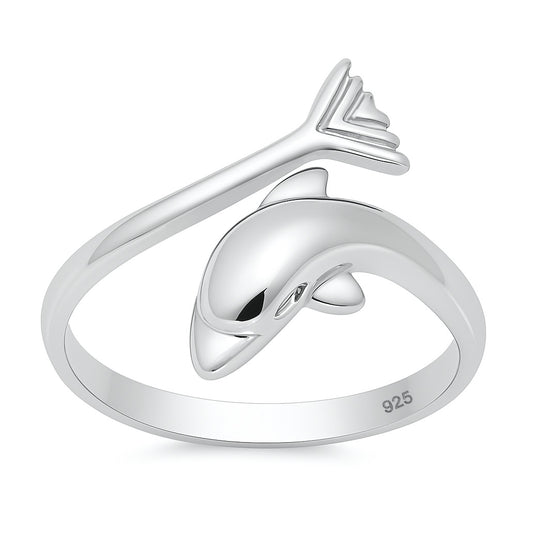 Silver Ring - Dolphin