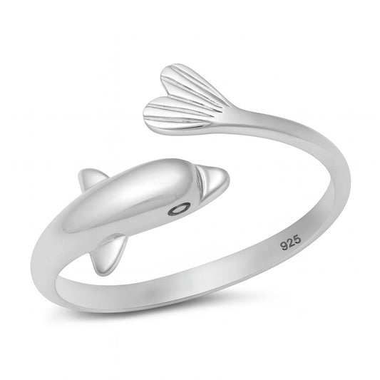 Silver Ring - Dolphin