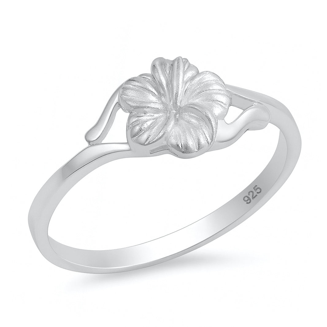 Silver Ring - Plumeria